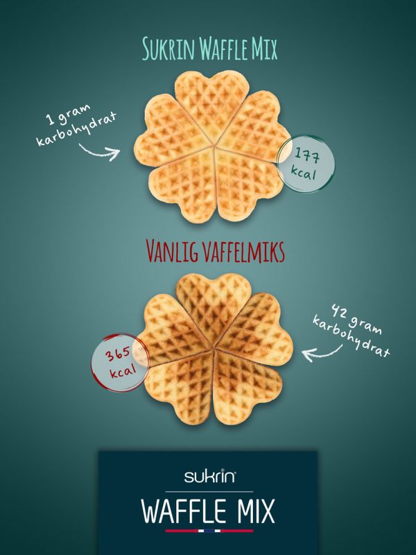 Sukrin Waffle mix, 100 g